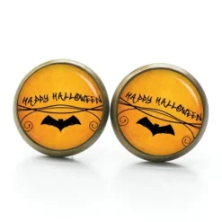 Ohrstecker, Ohrhänger, Clipse Halloween Fledermaus Happy Halloween