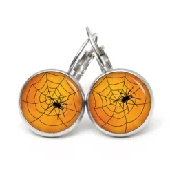 Ohrstecker, Ohrhänger, Clipse Halloween Spinne Spinnennetz