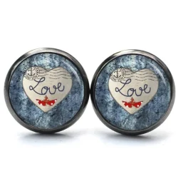 Ohrstecker Ohrhänger Clipse Valentinstag Love Liebesbrief - verschiedene Größen - Edelstahl - Geschenkidee Just Trisha