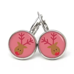 Ohrstecker, Ohrhänger, Clipse Weihnachten Rudolph XMas Christmas Reindeer