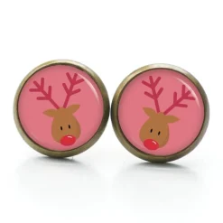 Ohrstecker, Ohrhänger, Clipse Weihnachten Rudolph XMas Christmas Reindeer