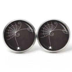 Ohrstecker, Ohrhänger, Clipse Halloween Spinne Spinnennetz