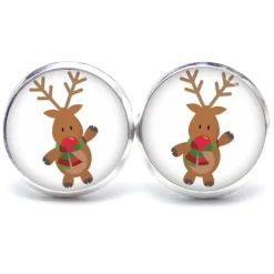 Ohrstecker, Ohrhänger, Clips Weihnachten Rudolph XMas Christmas Reindeer