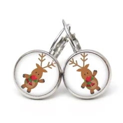 Ohrstecker, Ohrhänger, Clips Weihnachten Rudolph XMas Christmas Reindeer