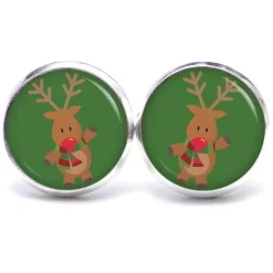 Ohrstecker, Ohrhänger, Ohrclipse Weihnachten Rudolph XMas Christmas Reindeer