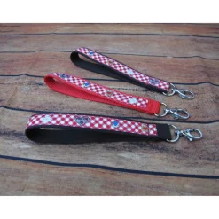 Oktoberfest Schlüsselband mit Karabiner – Lebkuchenherz Design, verschiedene Gurtfarben