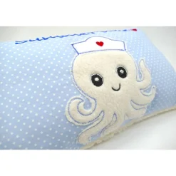 Oktopus Tintenfisch Fisch Namenskissen Taufkissen Kuschelkissen Kindergartenkissen Geburtsgeschenk