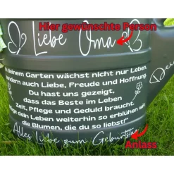 Oma Opa Geschenk, personalisiertes Geburtstagsgeschenk zum 70./75./80. Garten Geschenkidee Großeltern