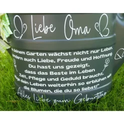 Oma Opa Geschenk, personalisiertes Geburtstagsgeschenk zum 70./75./80. Garten Geschenkidee Großeltern