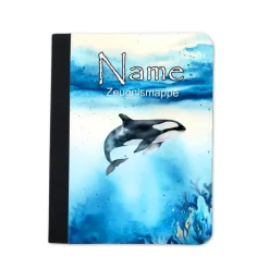 Orca Zeugnismappe personalisiert | Zeugnismappe | Zeugnismappe mit Namen | Urkundenmappe