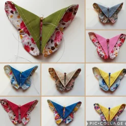 Origami Schmetterling Stoffschmetterling Ostern Deko Anhänger