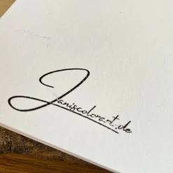 Original Aquarellkarte mit süßem Herz. Perfekt für Valentin oder Muttertag. Faltkarte mit Kuvert