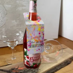 Original handgemachte Flaschenanhänger bunt kein Druck. Geschenkverpackung Anhänger, Geschenk Anhänger