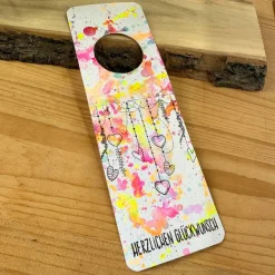 Original handgemachte Flaschenanhänger bunt kein Druck. Geschenkverpackung Anhänger, Geschenk Anhänger Papier,