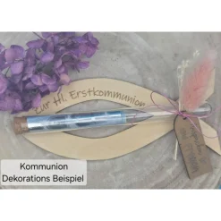 Originelle Geldgeschenkfishe aus Holz – "Konfirmation, Kommunion und Taufe