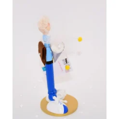 Originelles Geldgeschenk zur Einschulung – Handgemachte Schulanfänger-Figur aus Holz