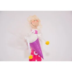 Originelles Geldgeschenk zur Einschulung – Handgemachte Schulanfänger-Figur aus Holz