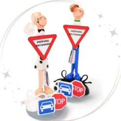 Originelles Geldgeschenk zur Führerscheinprüfung – Handgemachte Figur für Frauen und Männer