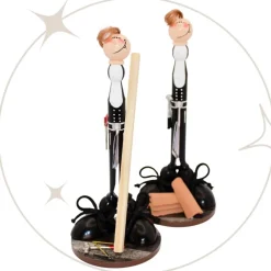 Originelles Geldgeschenk für Zimmermann und Dachdecker – Handgemachte Holzfigur Geburtstag Handwerker