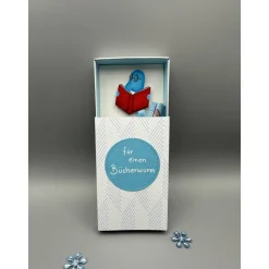 Originelles Geschenk für Bücherwurm – handgemachte Geschenkbox für Leseratten