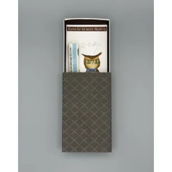 Originelles Geschenk für Nachhilfelehrer – Handgemalte Geschenkbox mit Eule & Geldfach