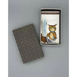 Originelles Geschenk für Nachhilfelehrer – Handgemalte Geschenkbox mit Eule & Geldfach