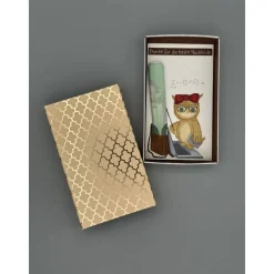 Originelles Geschenk für Nachhilfelehrer – Handgemalte Geschenkbox mit Eule & Geldfach