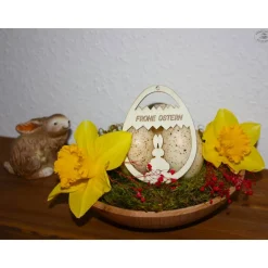 Oster-Anhänger aus Holz (2er-Set)