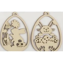 Osteranhänger aus Sperrholz – Handgefertigte Holzdeko für Ostern