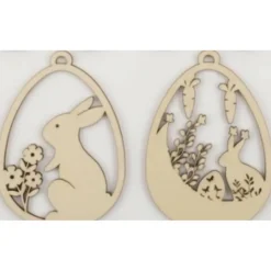 Osteranhänger aus Sperrholz – Handgefertigte Holzdeko für Ostern