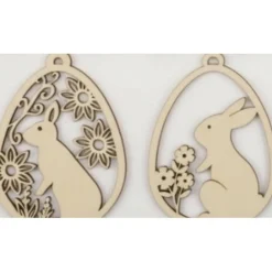 Osteranhänger aus Sperrholz – Handgefertigte Holzdeko für Ostern