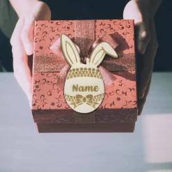 Osteranhänger Holz personalisiert | Osterkugeln Ostereier Osterdeko mit Name | Osterhase Küken Osternest | Osterkörbchen