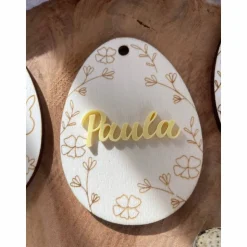 Osteranhänger mit Namen / Osterei personalisiert / Anhänger für Osterkorb / Osterhase