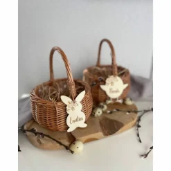 Osteranhänger mit Namen / personalisierte Anhänger Hase Küken / Osterkorb für Kinder