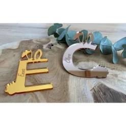 Osteranhänger mit Namen / personalisierte Hasen Buchstaben für Osterkörbe