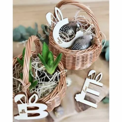 Osteranhänger mit Namen / personalisierte Hasen Buchstaben für Osterkörbe