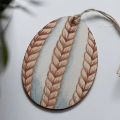 Osteranhänger Set *Crafted 1* aus Holz / Holzeier als Osterdeko, Ostergeschenk oder Geschenkanhänger