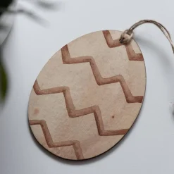 Osteranhänger Set *Crafted 1* aus Holz / Holzeier als Osterdeko, Ostergeschenk oder Geschenkanhänger