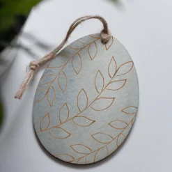 Osteranhänger Set *Floral Blush* aus Holz / Holzeier mit floralen Motiven als Osterdeko oder Geschenkanhänger