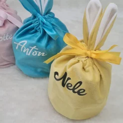 Osterbeutel für Eiersuche, Osternest, personalisiert, Ostergeschenk für Kinder,  zum Befüllen