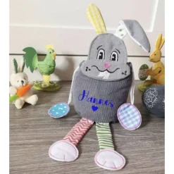 Osterbeutel mit Name Hase Ostertasche personalisiert Geschenk Ostern Junge Mädchen