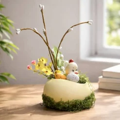 Osterblumenvase - Osterdekoration - Dekoblumen - Osterei