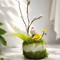 Osterblumenvase - Osterdekoration - Dekoblumen - Osterei