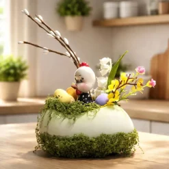 Osterblumenvase - Osterdekoration - Dekoblumen - Osterei