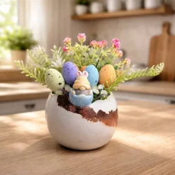 Osterblumenvase - Osterdekoration - Dekoblumen - Osterei