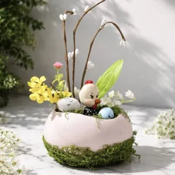 Osterblumenvase - Osterdekoration - Dekoblumen - Osterei