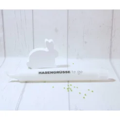 Osterdeko * Osterkerze * Gastgeschenk * Geschenkidee Ostern * Hasengrüße