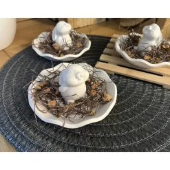 Osterdeko Dekoration Ostern Raysin Figur Hase Häschen Schale Frühling Tischdeko Geschenk Handmade