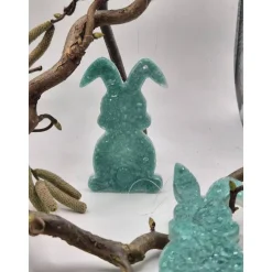 Osterdeko 4er Set kleine Hasen Mint