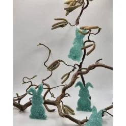Osterdeko 4er Set kleine Hasen Mint